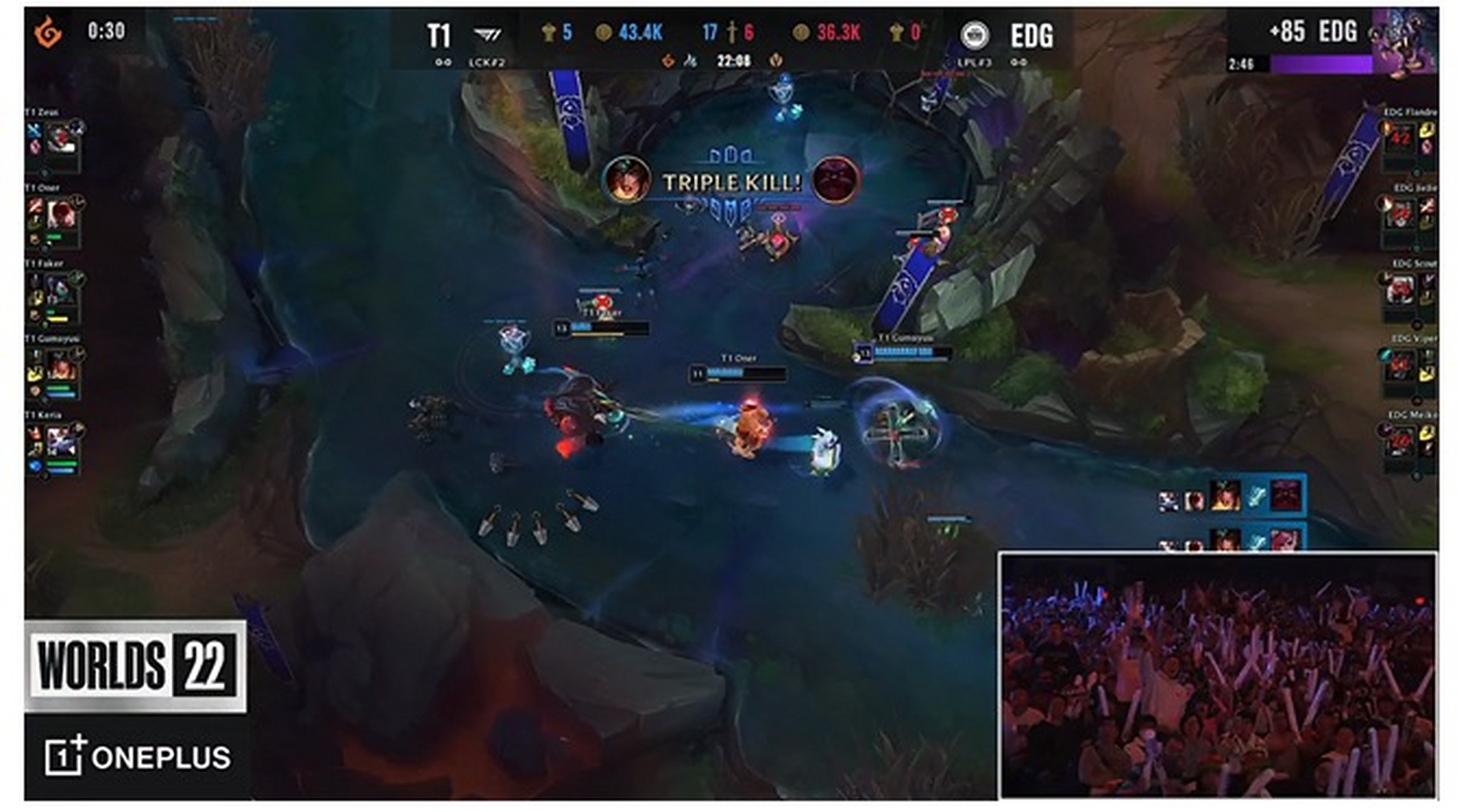 包含DRX碾压EDG，Gumayusi拿下关键大龙峡谷大战小组赛，留下经典瞬间的词条